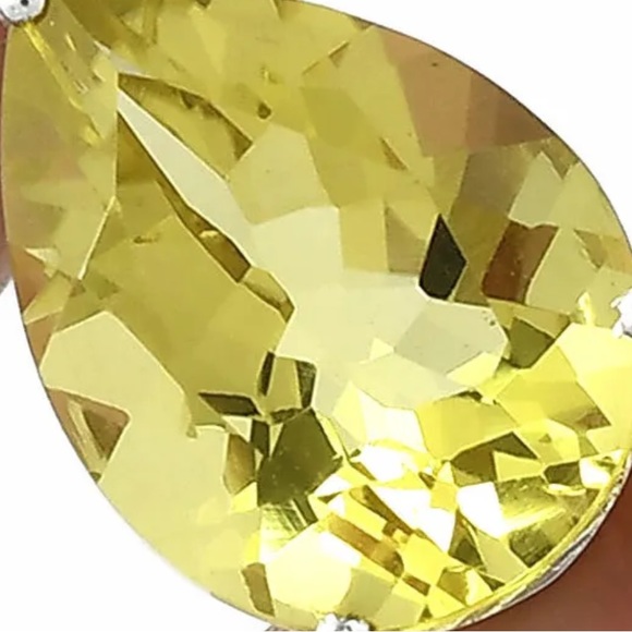 Gorgeous natural lemon quartz pendant - Picture 2 of 4